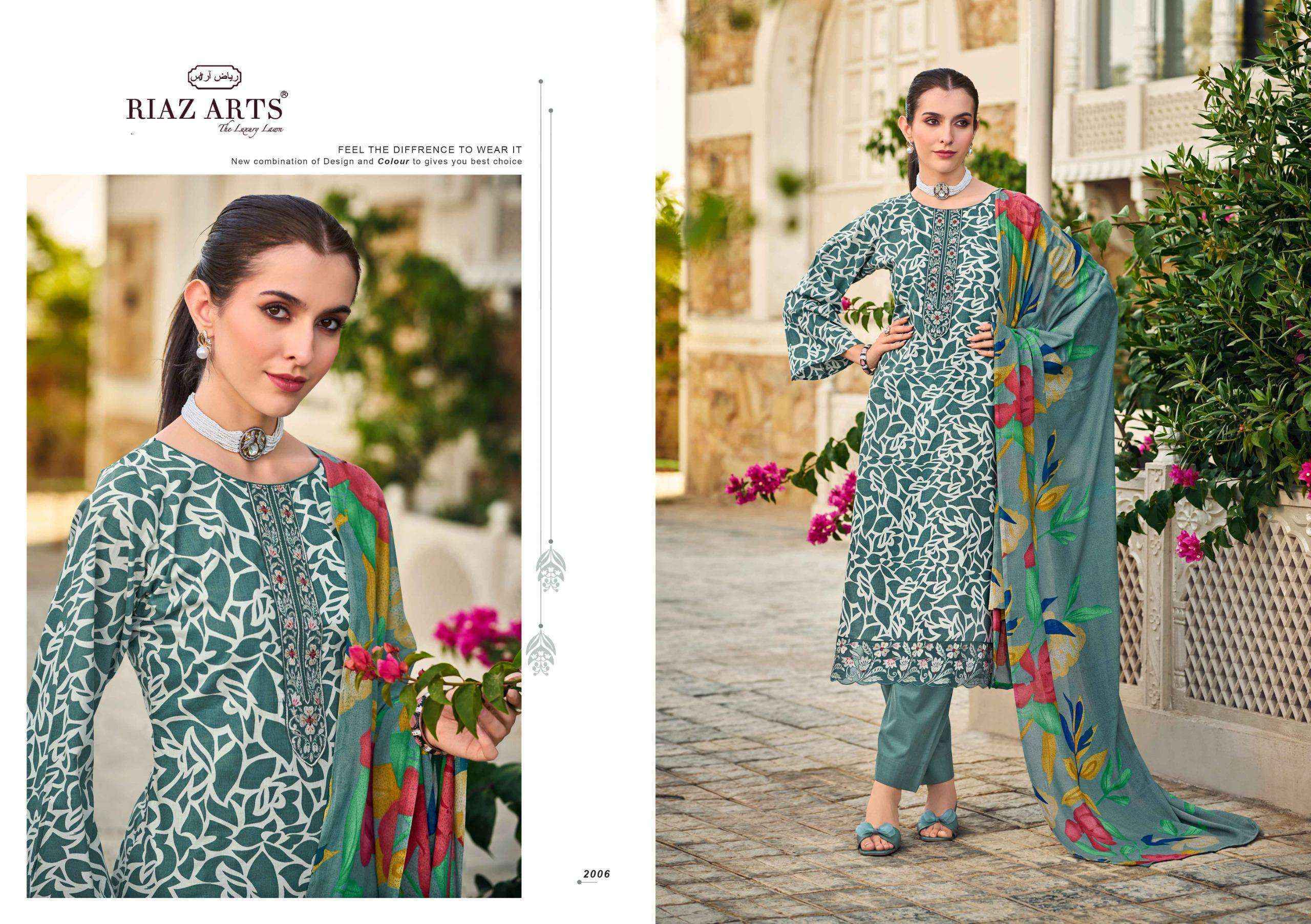 Riaz Arts Summer Star Lawn Cotton Suit New Catalog Wholesale Surat (  6 pcs Catalogue )