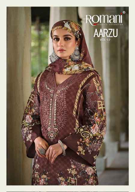 Romani Aarzu Vol 17 Cotton Dress Material - Surat Wholesale Market ( 8 pcs Catalogue )