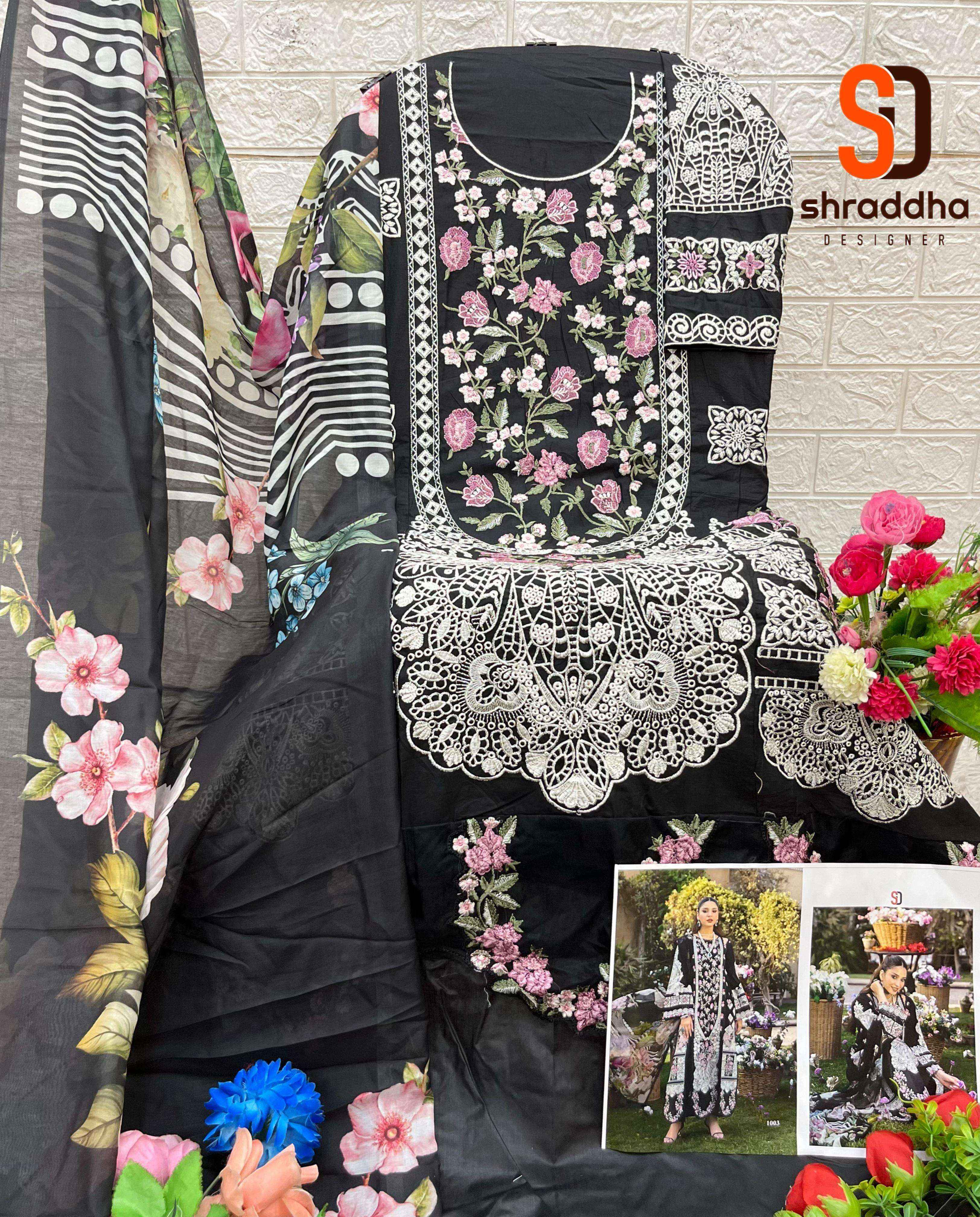 Shraddha Designer Elaf Vol 1 Cotton Pakistani suits ( 4 pcs Catalogue )