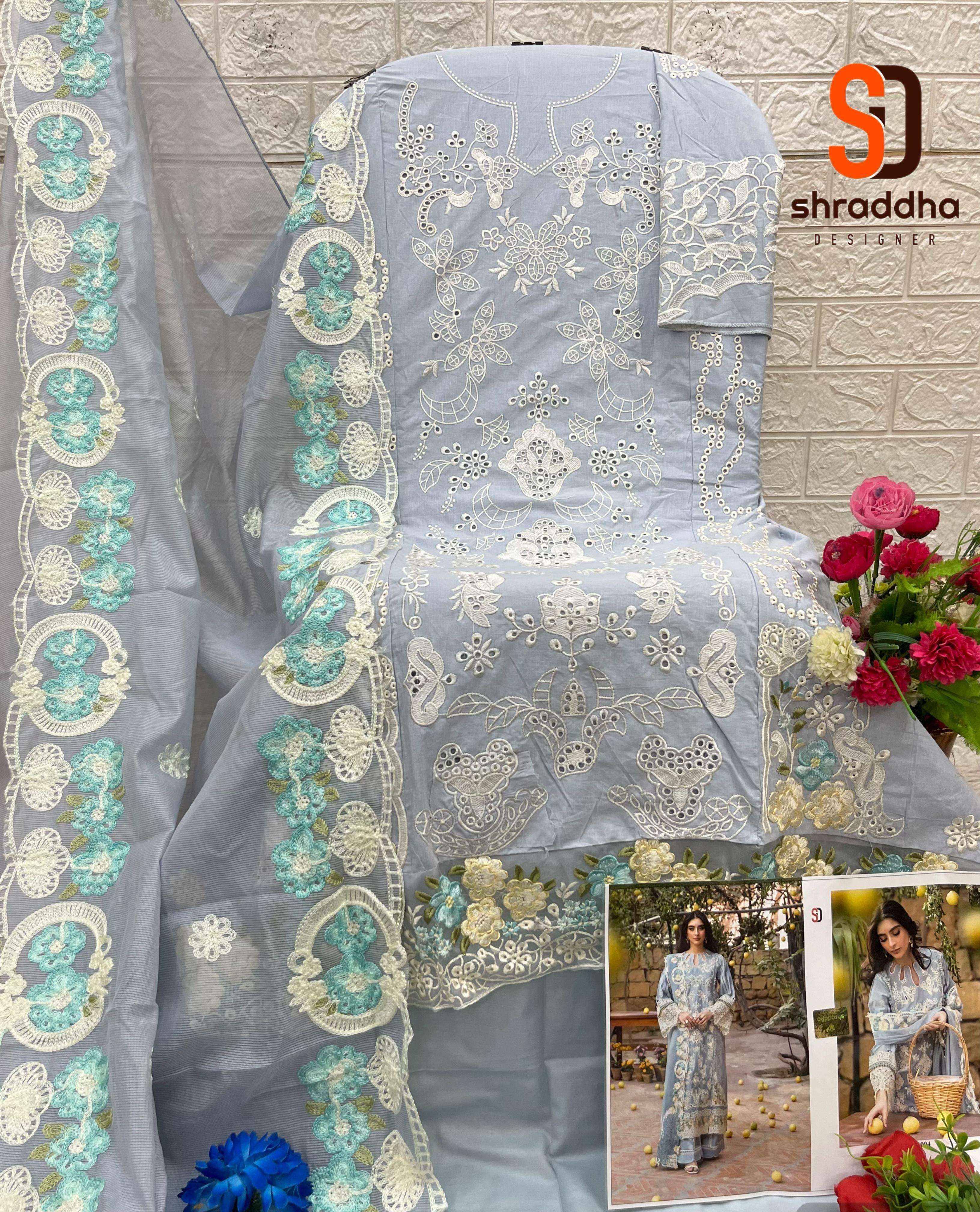 Shraddha Designer Elaf Vol 1 Cotton Pakistani suits ( 4 pcs Catalogue )
