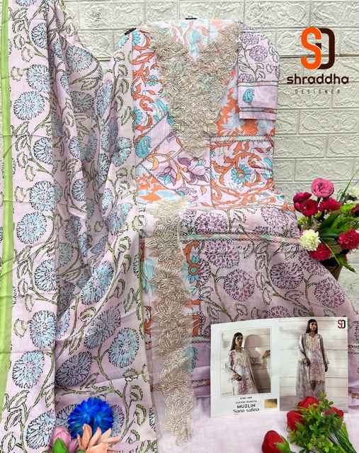 Shraddha Designer Muzlin Sana Safinaz Lawn Cotton Pakistani Suits ( 8 pcs Catalogue )