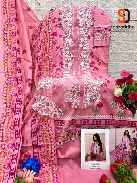 Shraddha Designer Muzlin Sana Safinaz Lawn Cotton Pakistani Suits ( 8 pcs Catalogue )