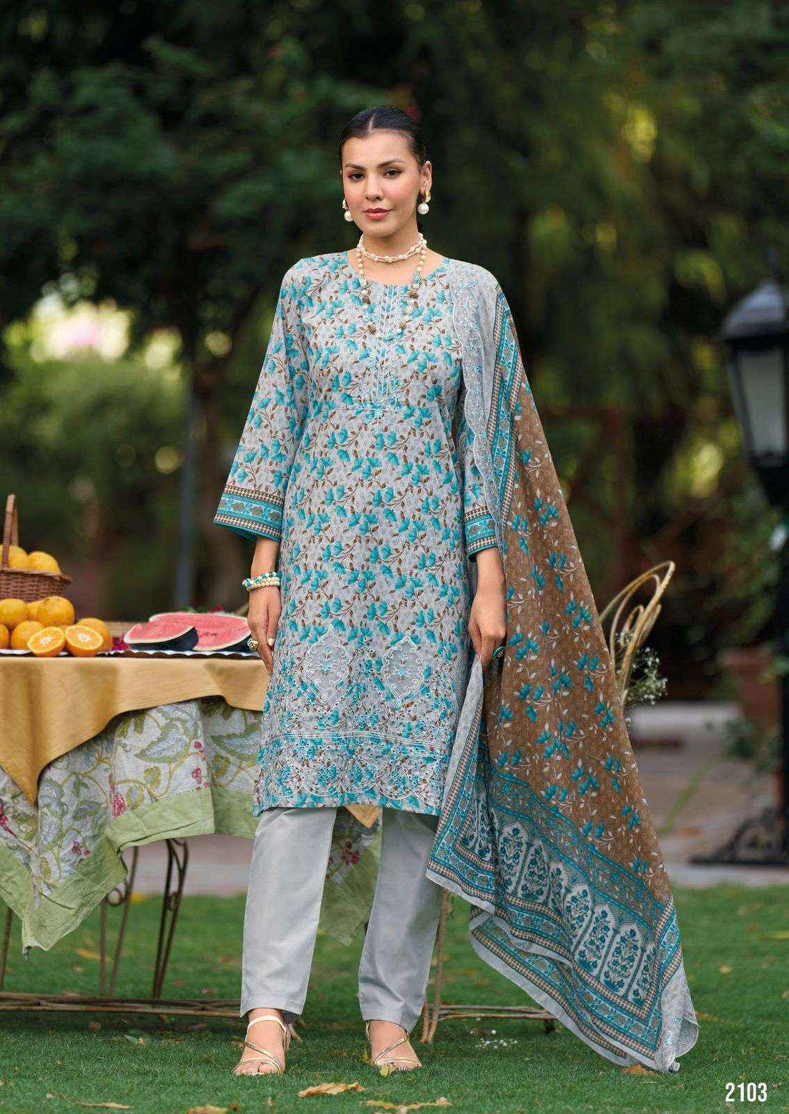 Shree Fabs Bin Saeed Lawn Collection Vol 21 Cotton Dress Material Wholesale Price ( 6 Pcs Catalog )