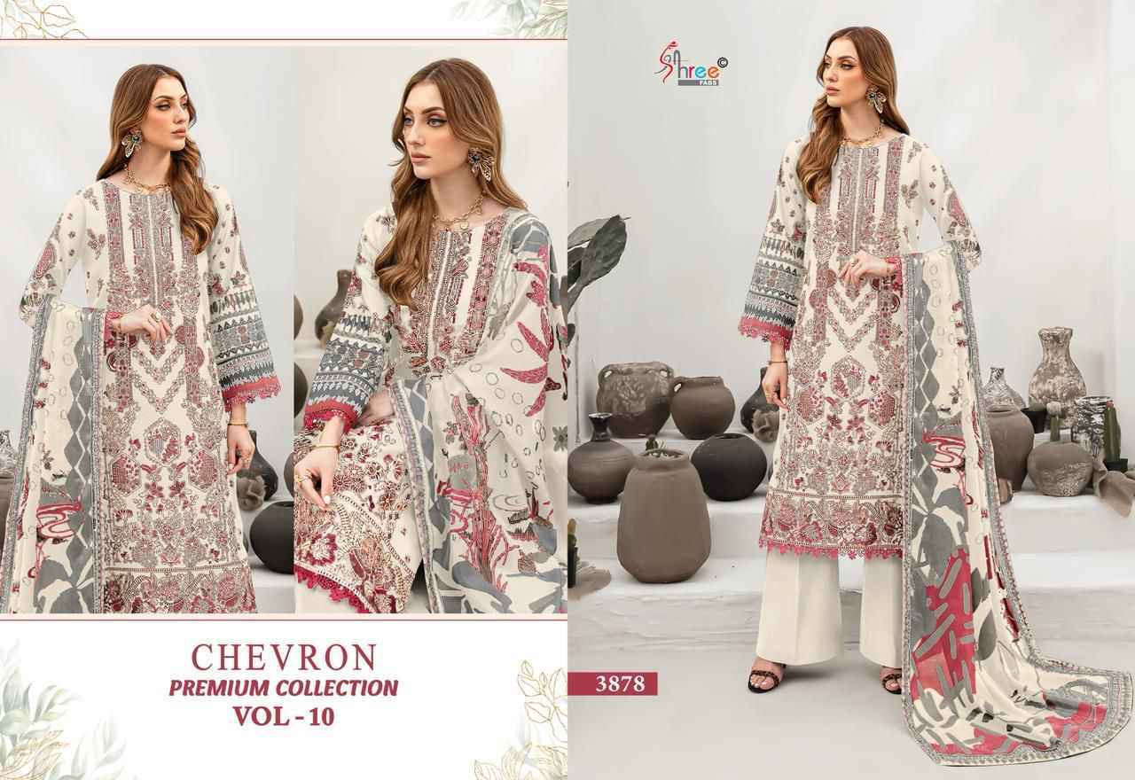 Shree Fabs Chevron Premium Collection Vol 10 Cotton Pakistani Suits ( 8 pcs Catalogue )