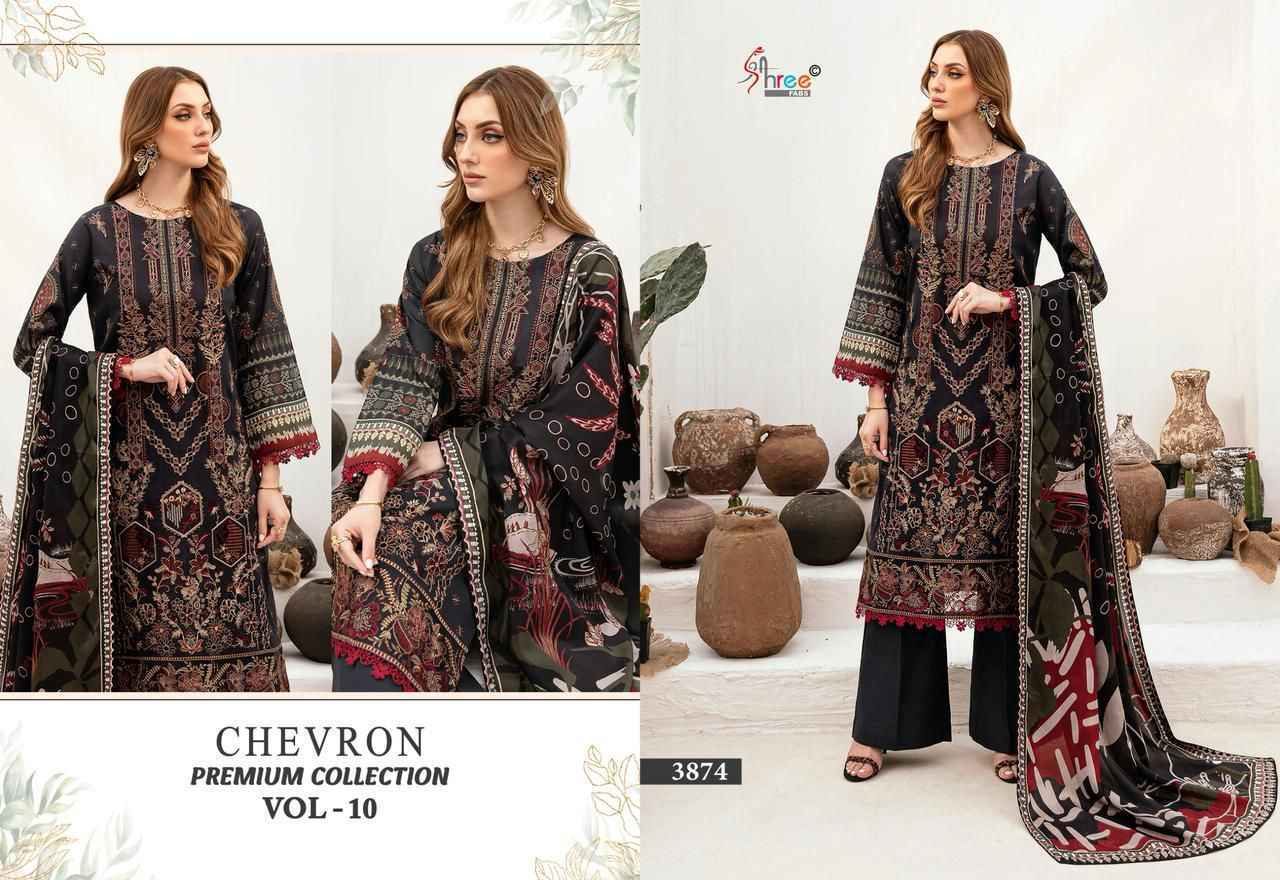 Shree Fabs Chevron Premium Collection Vol 10 Cotton Pakistani Suits ( 8 pcs Catalogue )