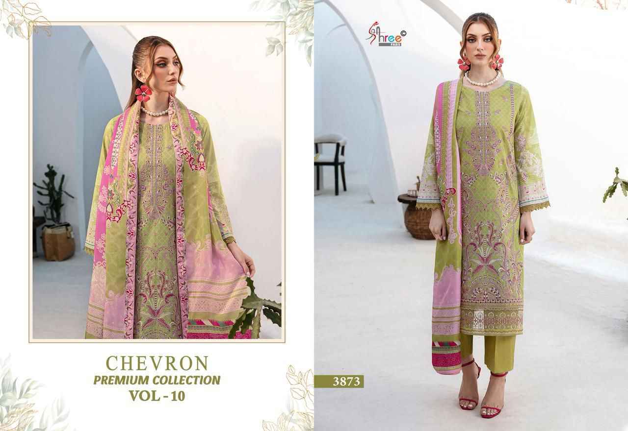 Shree Fabs Chevron Premium Collection Vol 10 Cotton Pakistani Suits ( 8 pcs Catalogue )