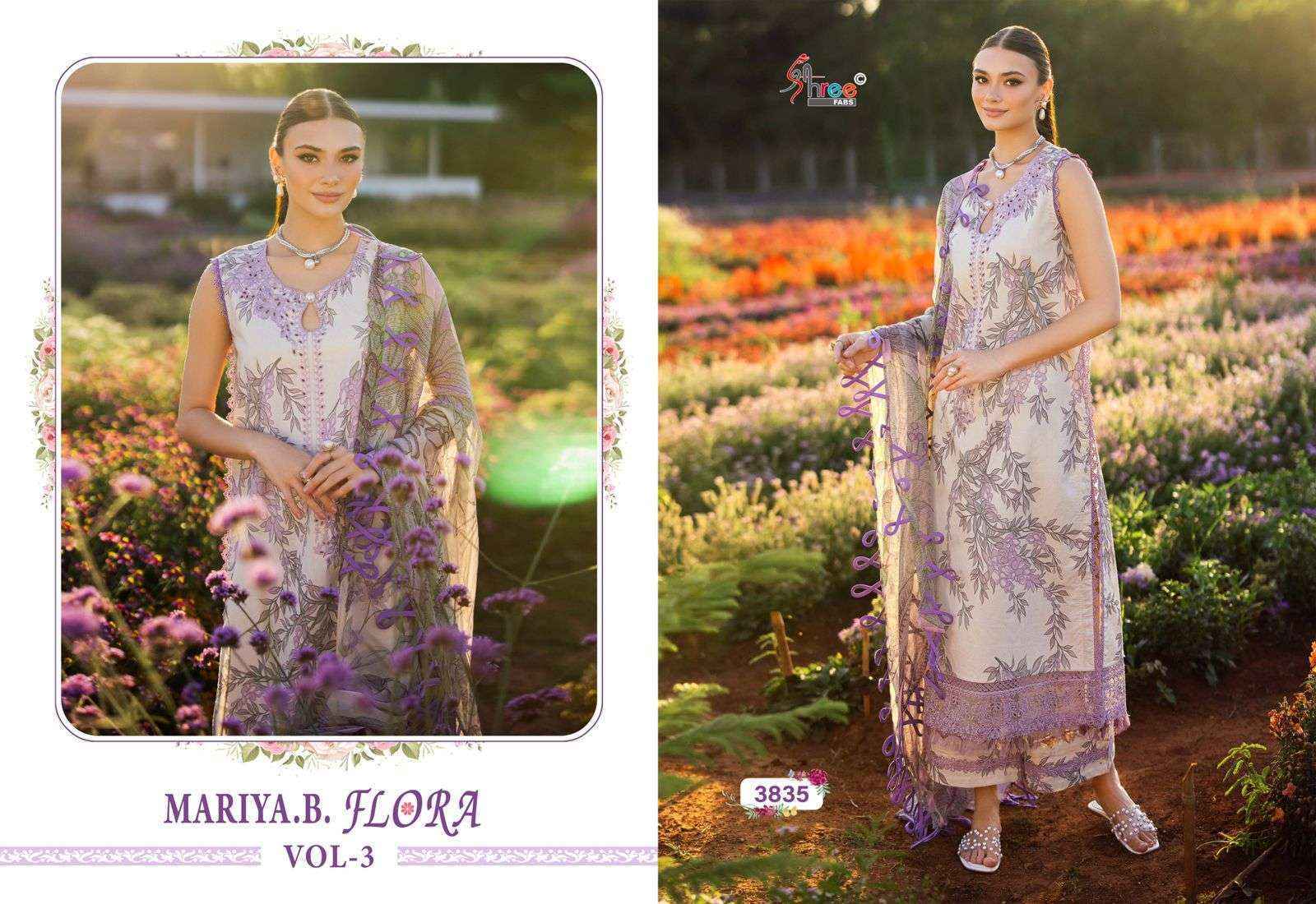 Shree Fabs Mariya B Flora Vol 3 Cotton Pakistani Suits ( 6 pcs Catalogue )