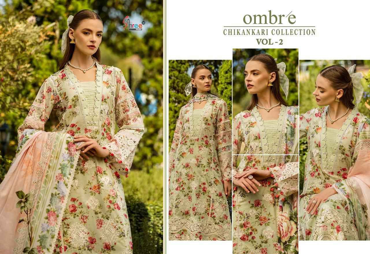 Shree Fabs Ombre Chikankari Collection Vol 2 Cotton Pakistani Suits ( 8 pcs Catalogue )