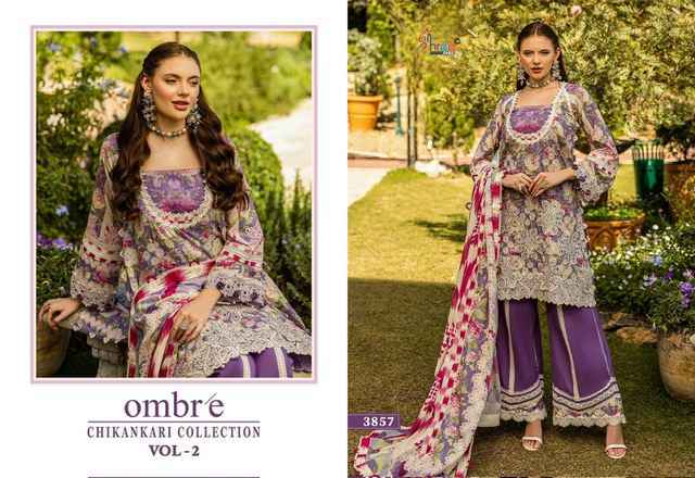 Shree Fabs Ombre Chikankari Collection Vol 2 Cotton Pakistani Suits ( 8 pcs Catalogue )
