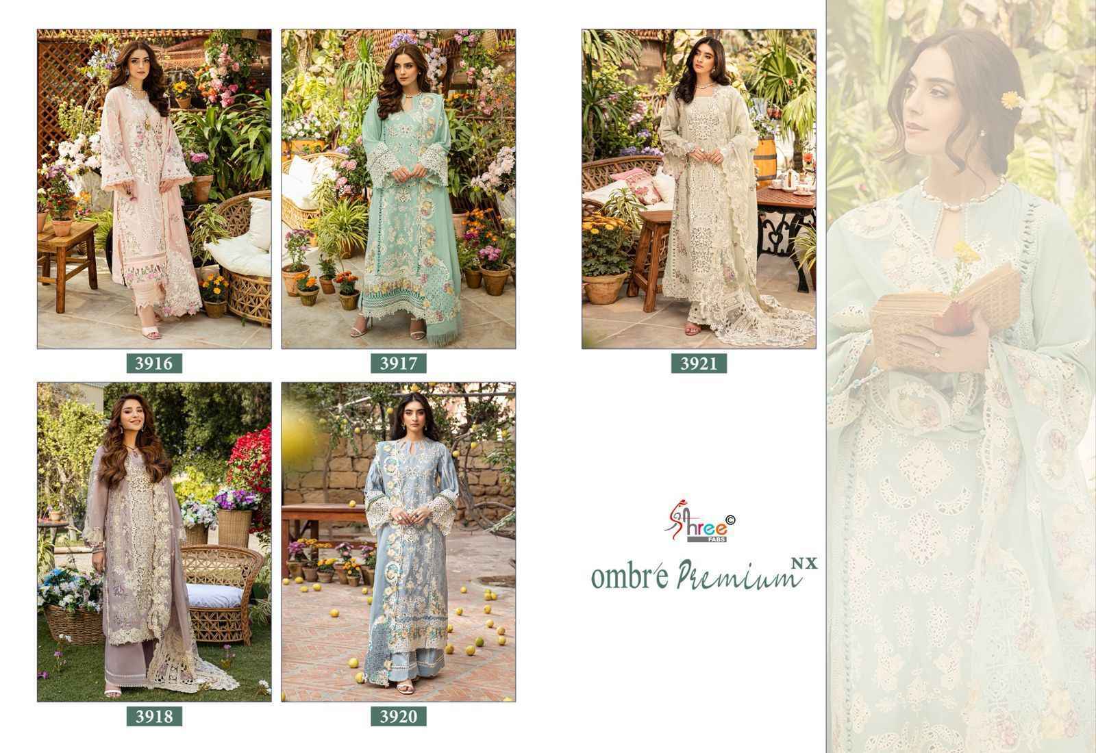 Shree Fabs Ombre Premium Nx Cotton Pakistani Suits - Surat Textile Market ( 5 pcs Catalogue )