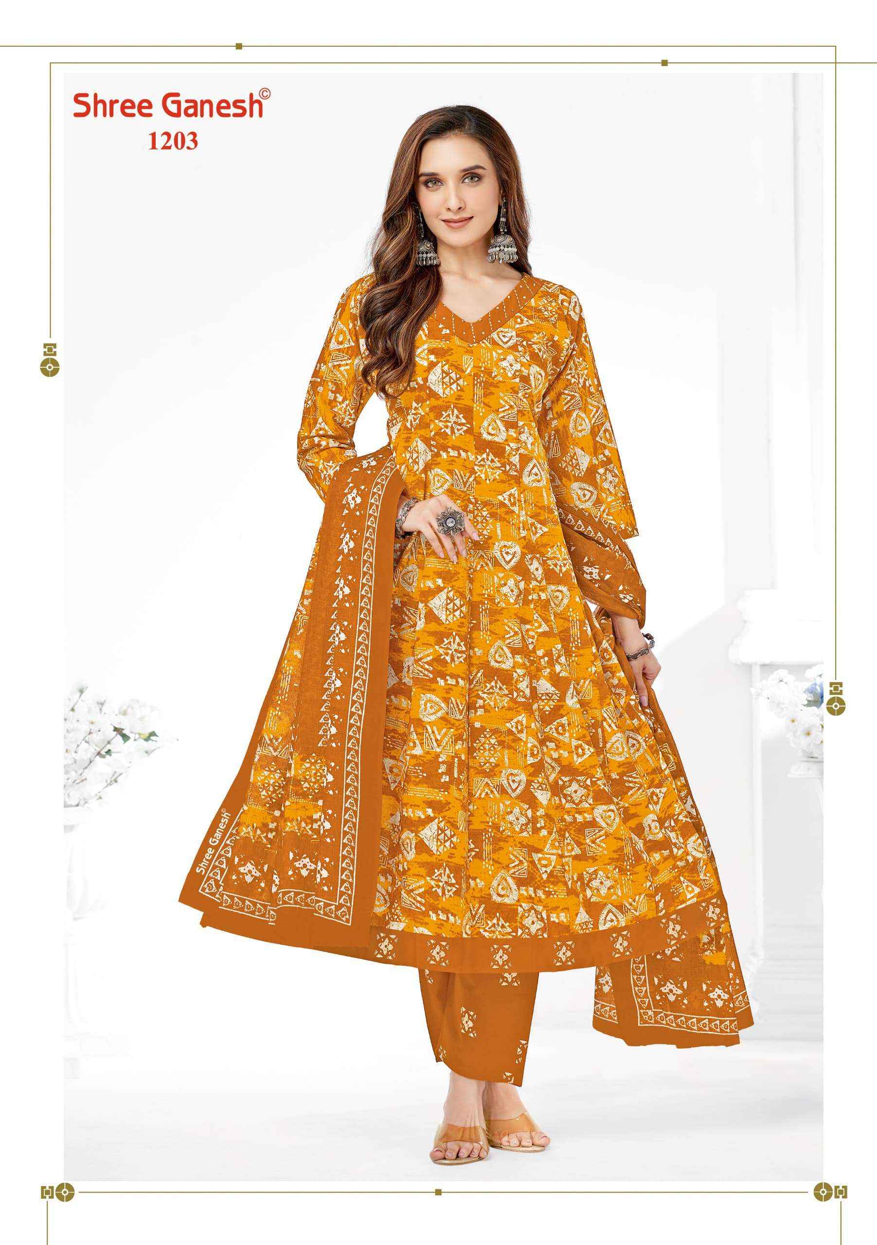 SHREE GANESH ZEENAT VOL 2 COTTON PRINT ANARKALI STYLE LADIES READYMADE SUIT WHOLESALE PRICE ( 9 PCS CATALOG )