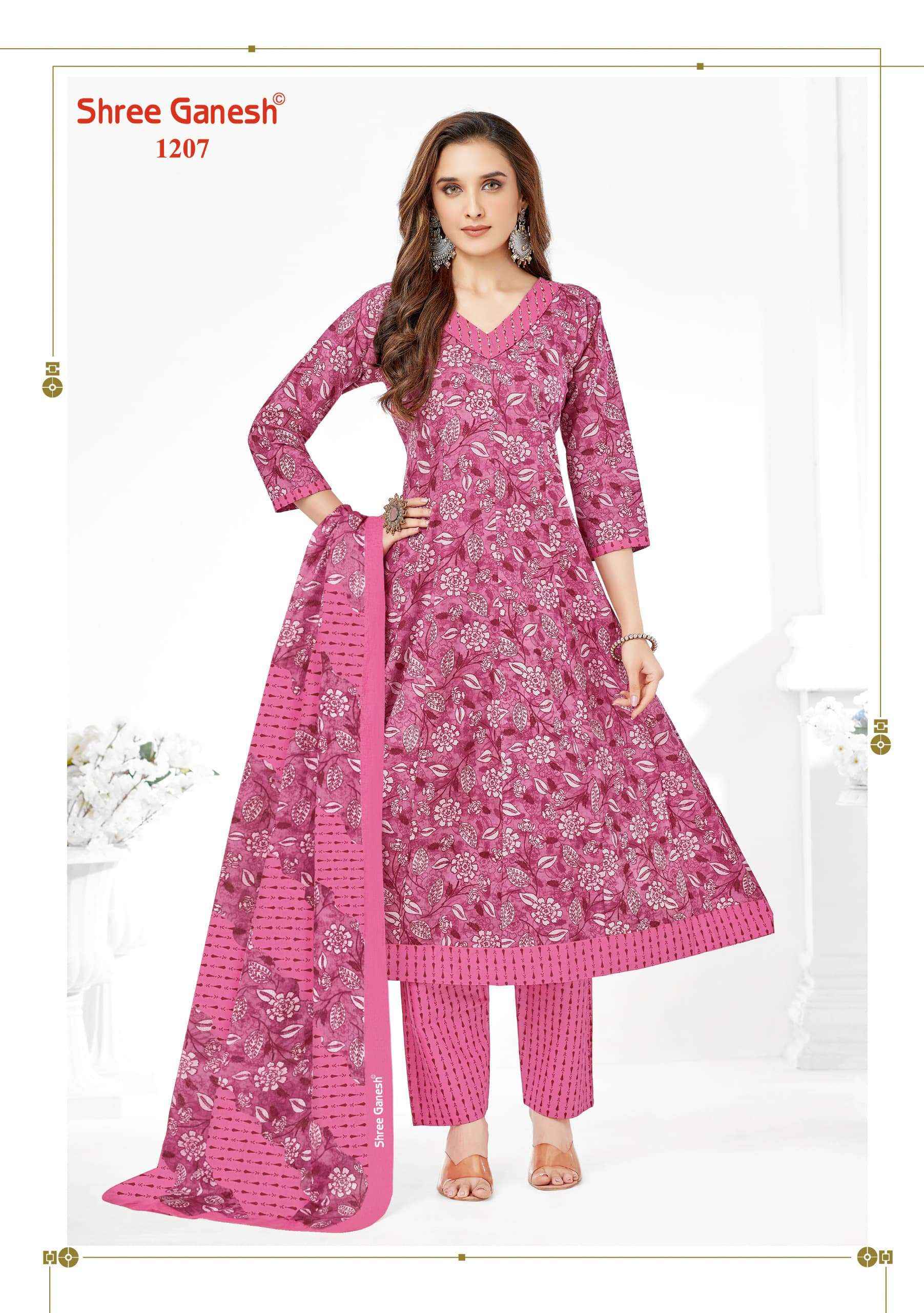 SHREE GANESH ZEENAT VOL 2 COTTON PRINT ANARKALI STYLE LADIES READYMADE SUIT WHOLESALE PRICE ( 9 PCS CATALOG )
