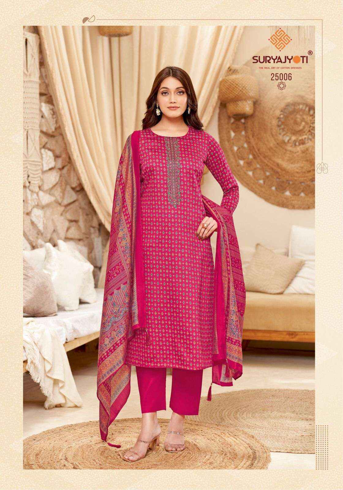  Suryajyoti Kalki Vol 25 Jam Satin Salwar Suits Surat Wholesale Market ( 8 Pc Catalouge )