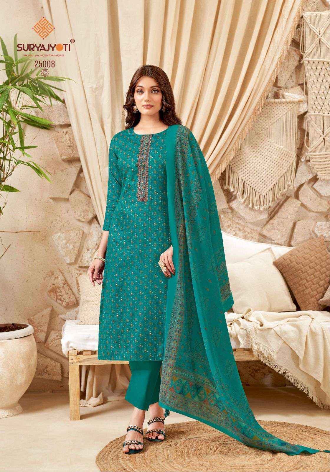  Suryajyoti Kalki Vol 25 Jam Satin Salwar Suits Surat Wholesale Market ( 8 Pc Catalouge )