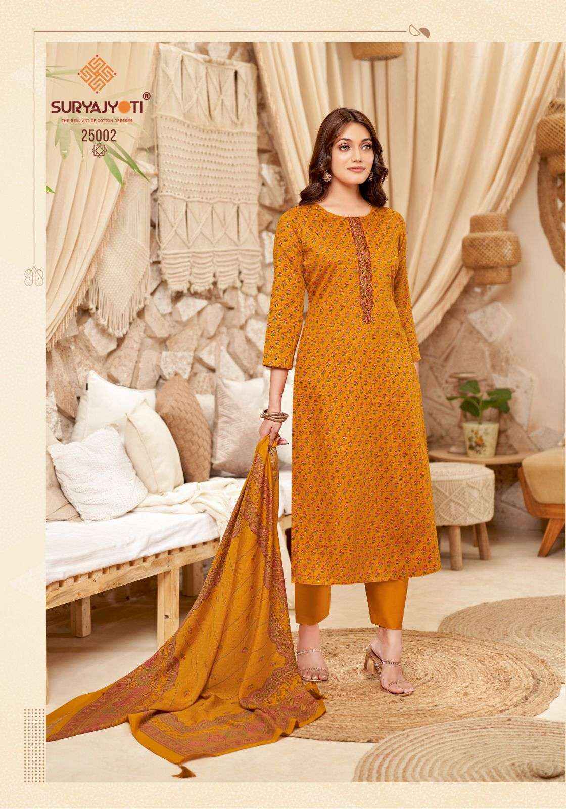  Suryajyoti Kalki Vol 25 Jam Satin Salwar Suits Surat Wholesale Market ( 8 Pc Catalouge )
