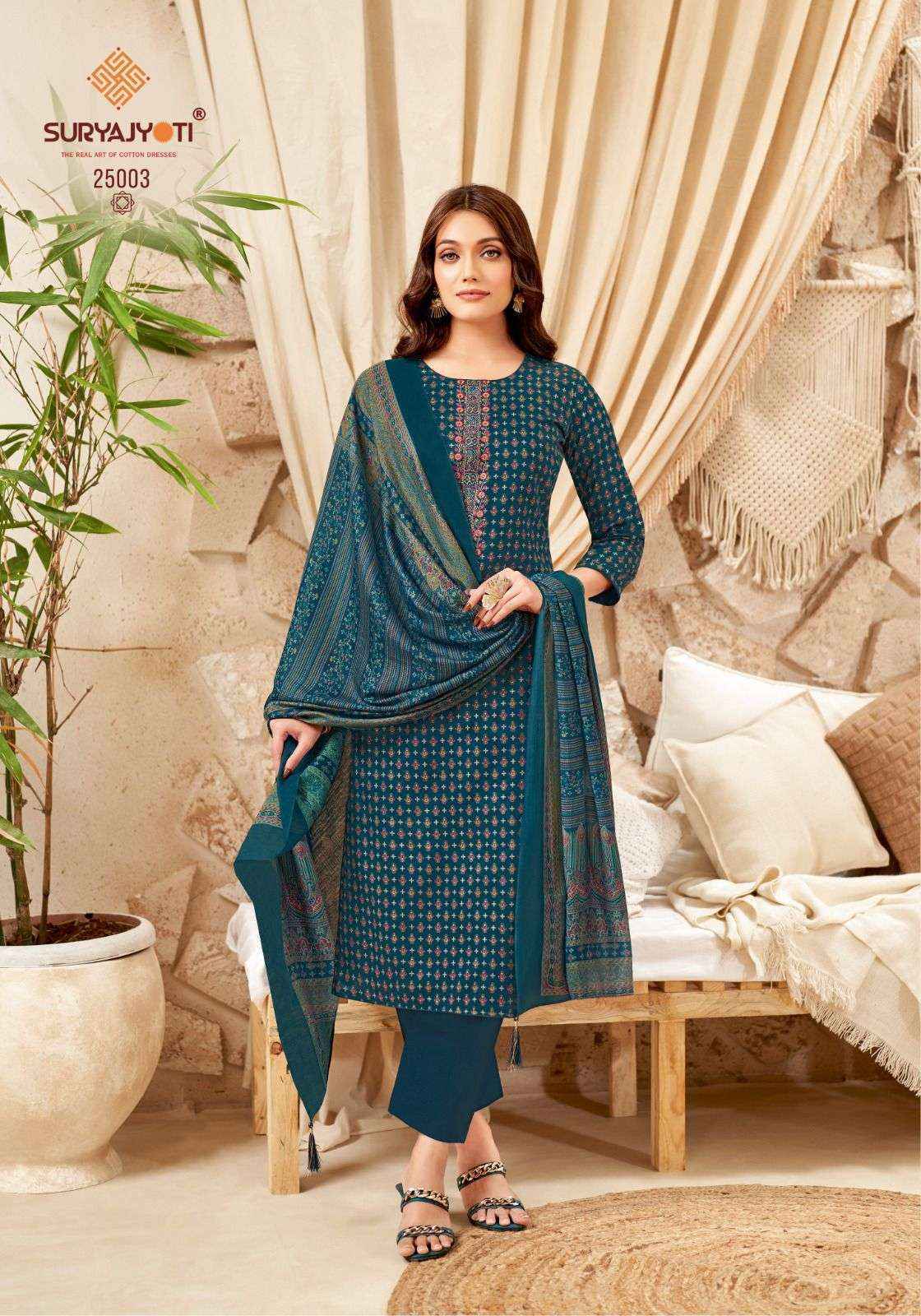  Suryajyoti Kalki Vol 25 Jam Satin Salwar Suits Surat Wholesale Market ( 8 Pc Catalouge )