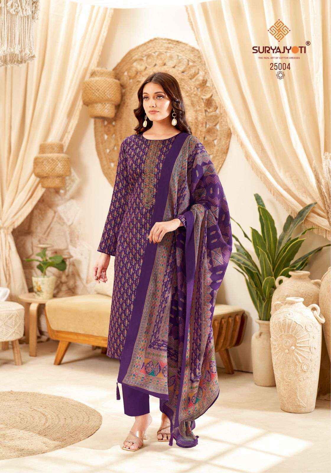  Suryajyoti Kalki Vol 25 Jam Satin Salwar Suits Surat Wholesale Market ( 8 Pc Catalouge )