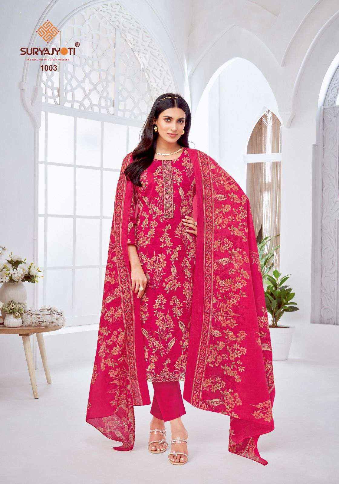 Suryajyoti Khushboo Vol 1 Lawn Cotton Salwar Suit  - Wholesale Bazaar Surat ( 8 Pc Catalouge )