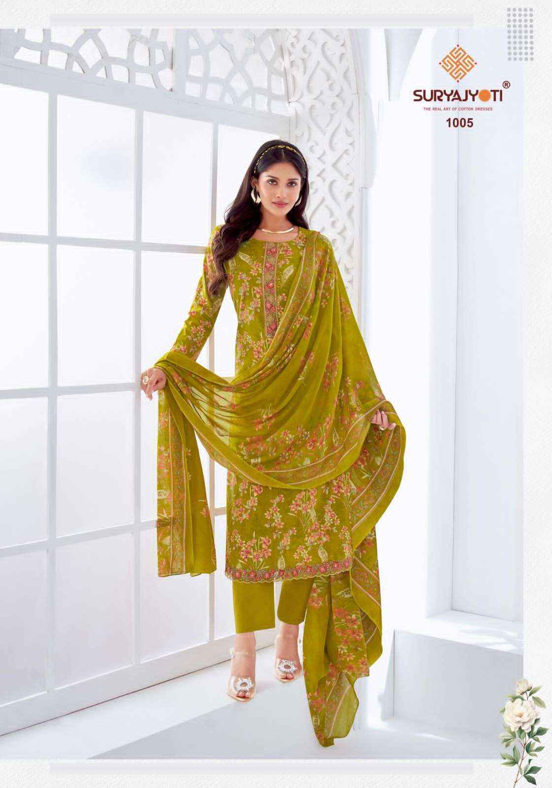 Suryajyoti Khushboo Vol 1 Lawn Cotton Salwar Suit  - Wholesale Bazaar Surat ( 8 Pc Catalouge )