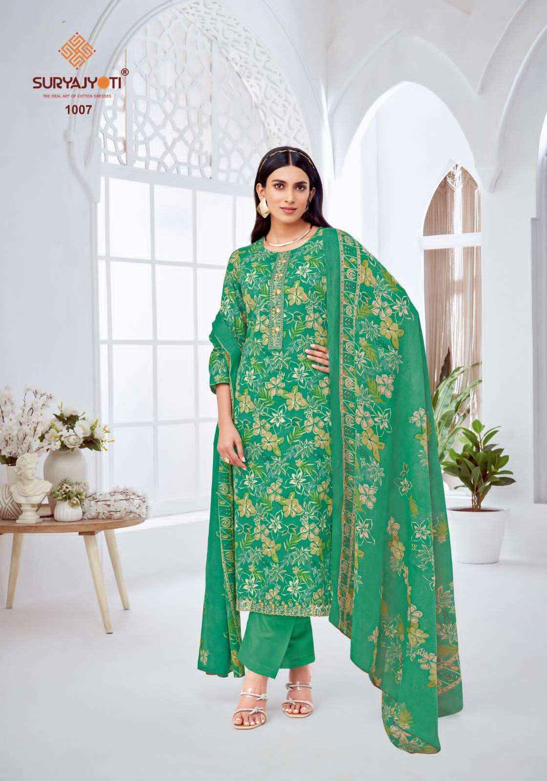 Suryajyoti Khushboo Vol 1 Lawn Cotton Salwar Suit  - Wholesale Bazaar Surat ( 8 Pc Catalouge )