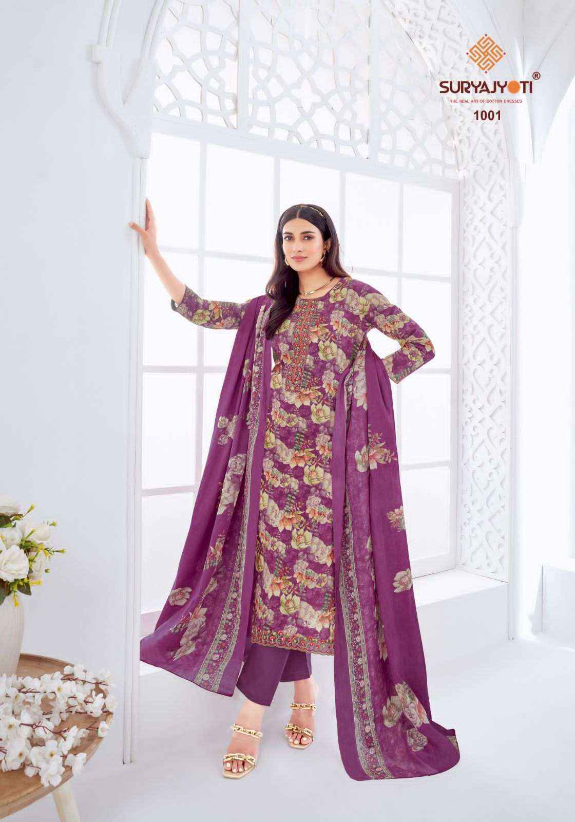 Suryajyoti Khushboo Vol 1 Lawn Cotton Salwar Suit  - Wholesale Bazaar Surat ( 8 Pc Catalouge )