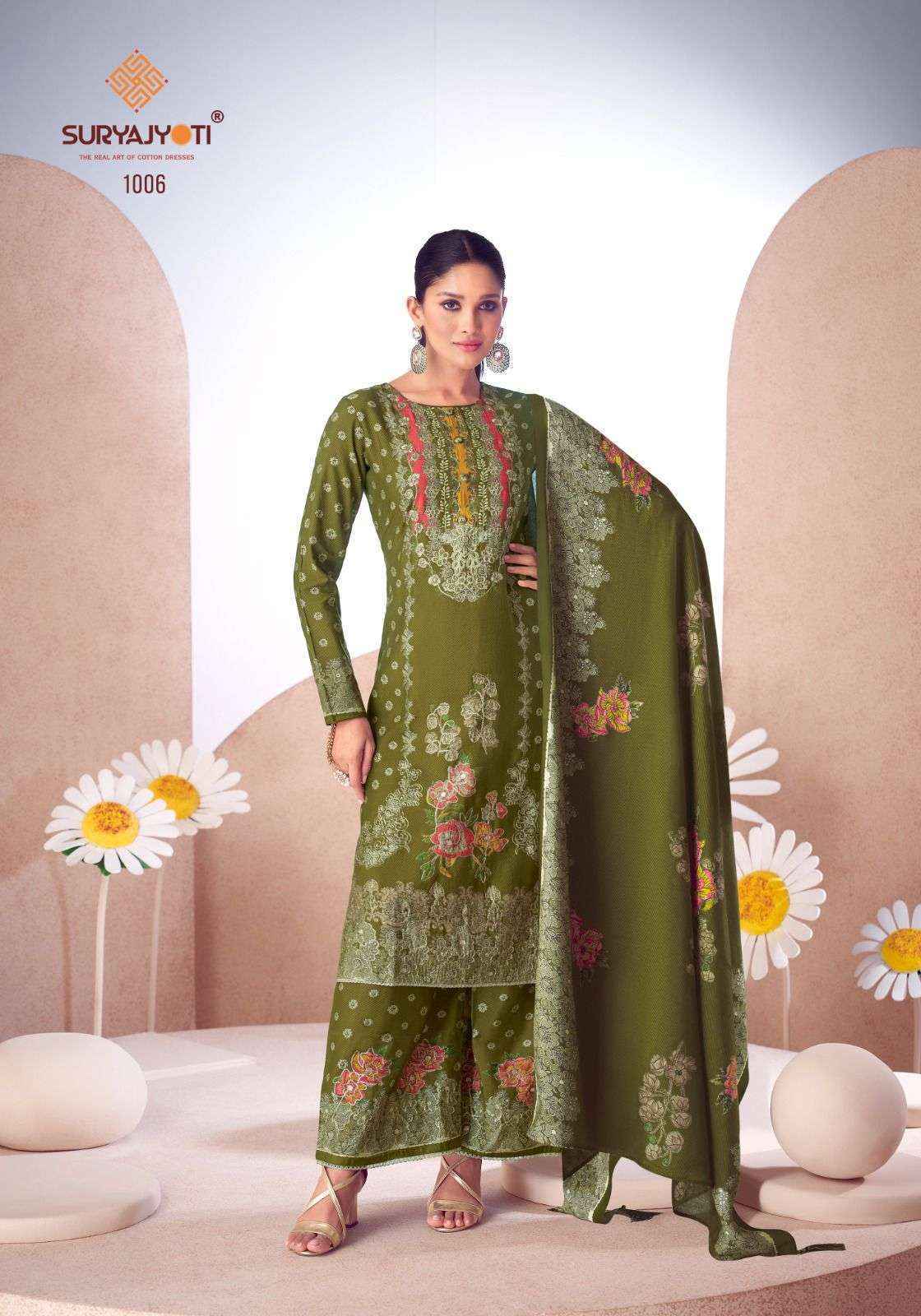 Suryajyoti Komal Vol 1 Modal Suits New Catalog Wholesale Price ( 6 pcs Catalogue )
