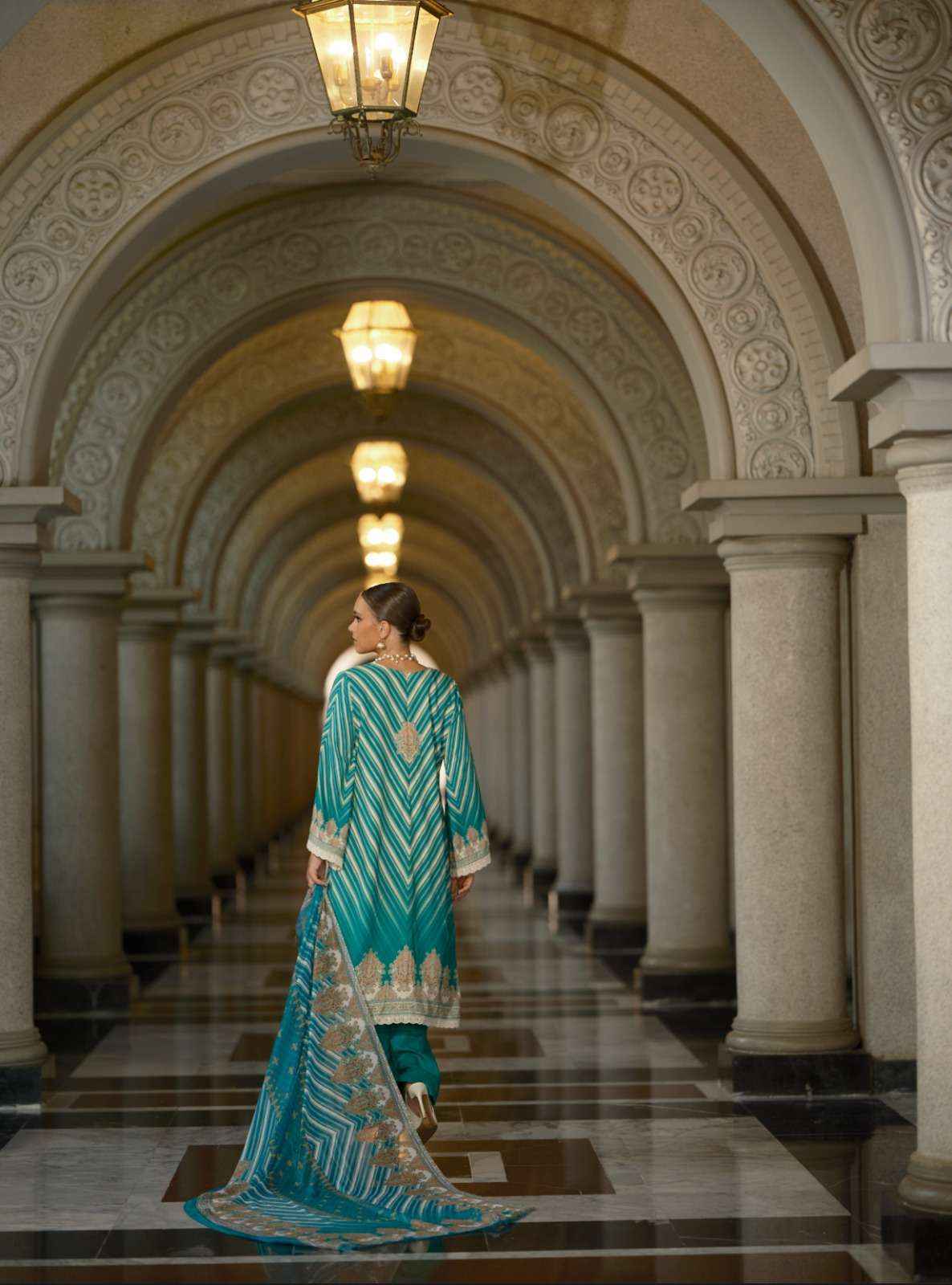 The Hermitage Shop Marrakesh Jam Satin Dress Material Wholesale Price ( 6 Pcs Catalog )