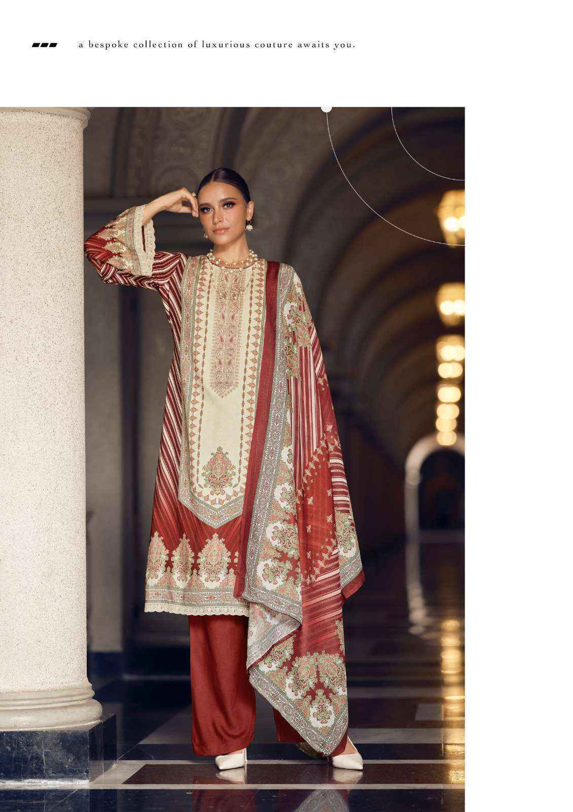 The Hermitage Shop Marrakesh Jam Satin Dress Material Wholesale Price ( 6 Pcs Catalog )