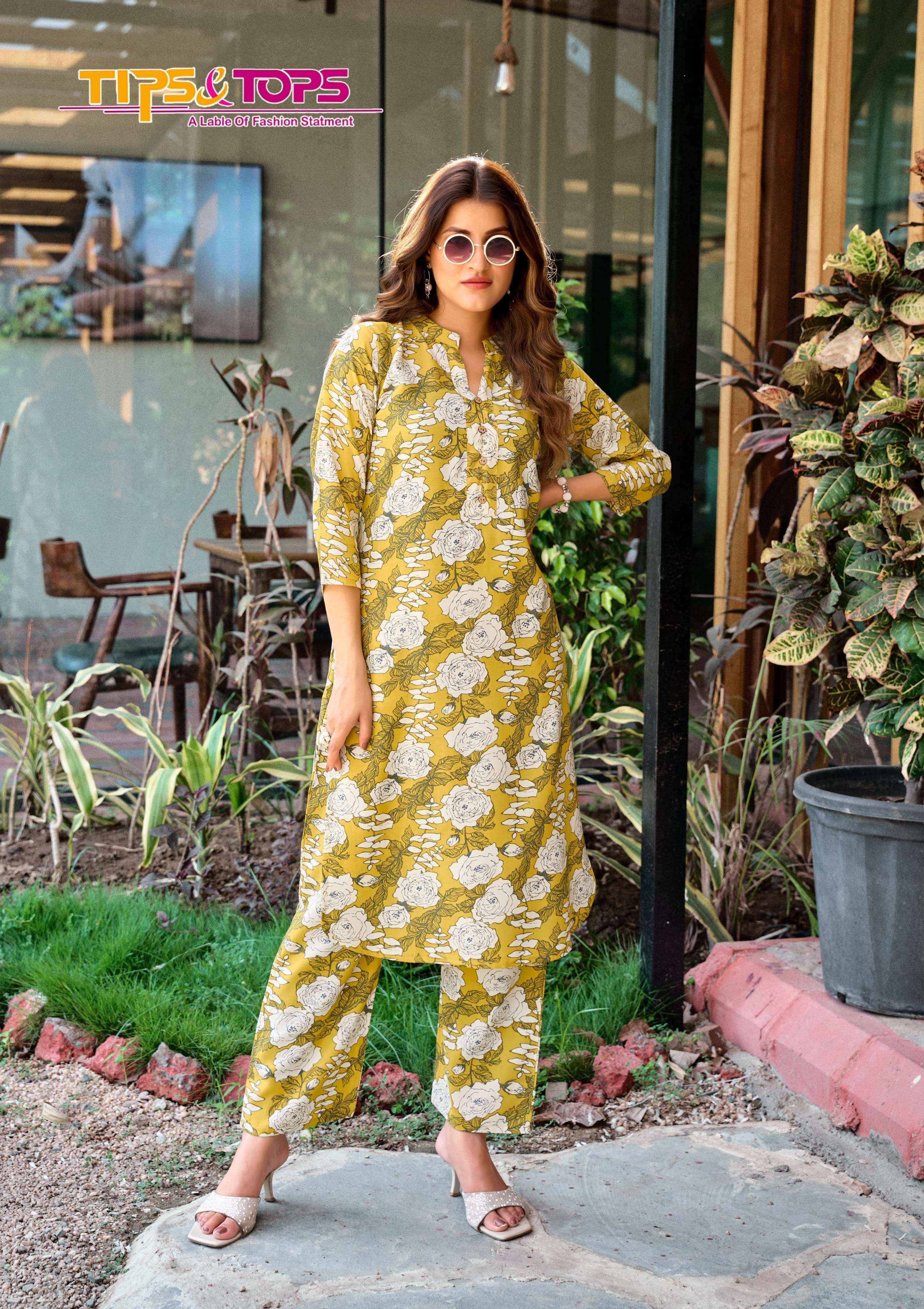 TIPS AND TOPS CINDERELLA VOL 5 RAYON PRINT FANCY KURTI WITH BOTTOM PAIR WHOLESALE PRICE ( 6 PCS CATALOG )