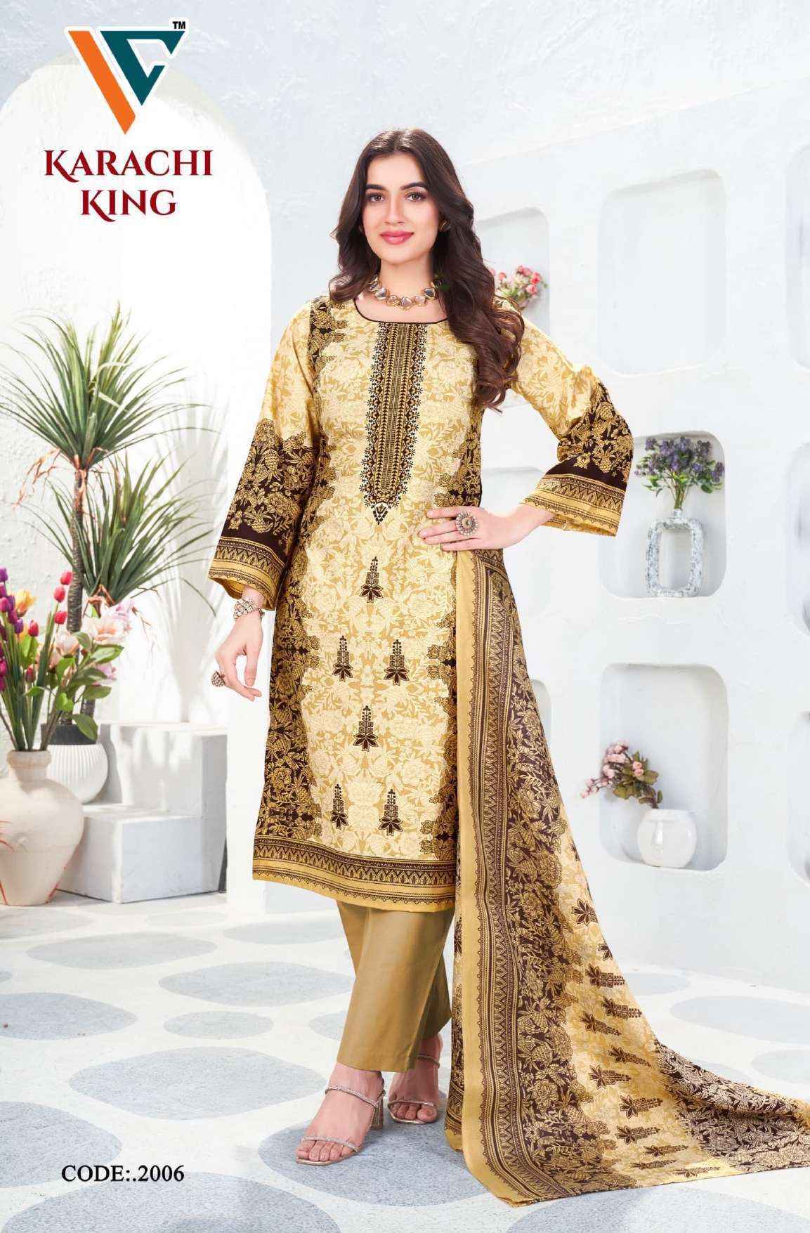 Vandana Creation Karachi King Vol 20 Cotton Dress Material Wholesale Rate ( 8 Pcs Catalog )