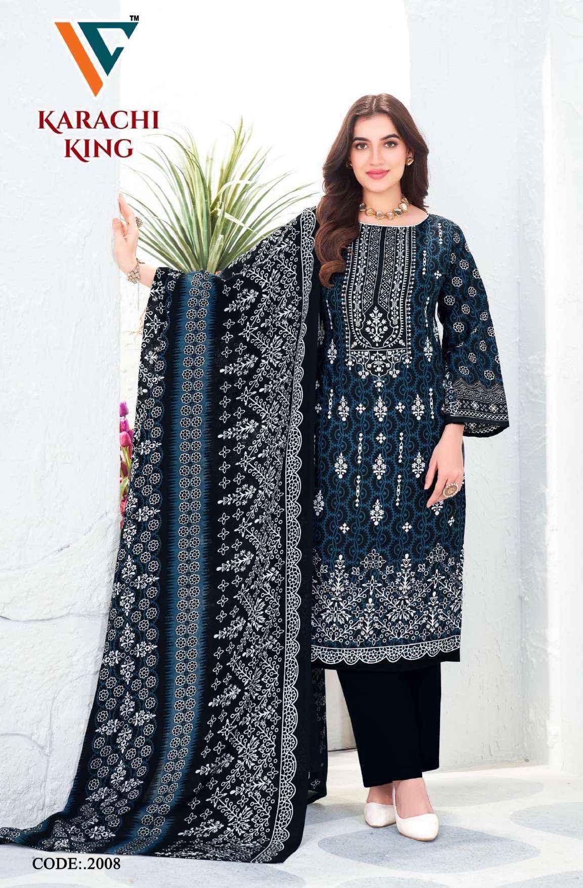 Vandana Creation Karachi King Vol 20 Cotton Dress Material Wholesale Rate ( 8 Pcs Catalog )