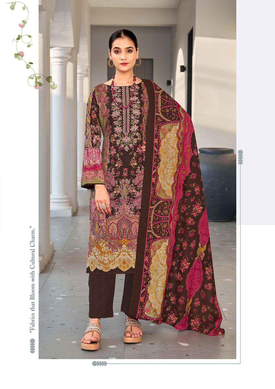 VANDANA CREATION SHAHZADI VOL 5 COTTON DIGITAL PRINT DRESS MATERIAL WHOLESALE PRICE ( 8 PCS CATALOG )