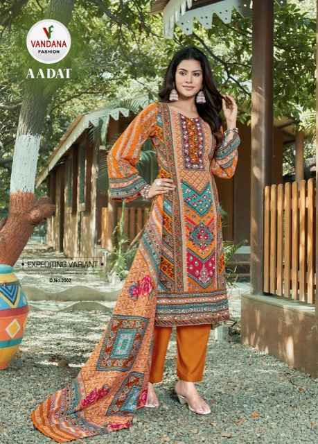 Vandana Fashion Aadat Vol 2 Viscouse Rayon Pakistani Suits ( 6 pcs Catalogue )