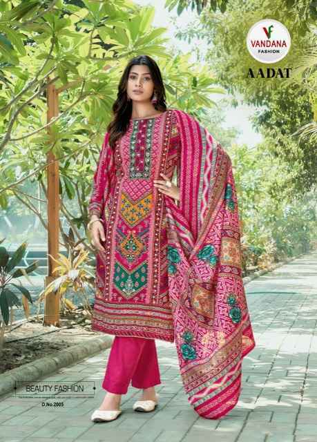 Vandana Fashion Aadat Vol 2 Viscouse Rayon Pakistani Suits ( 6 pcs Catalogue )