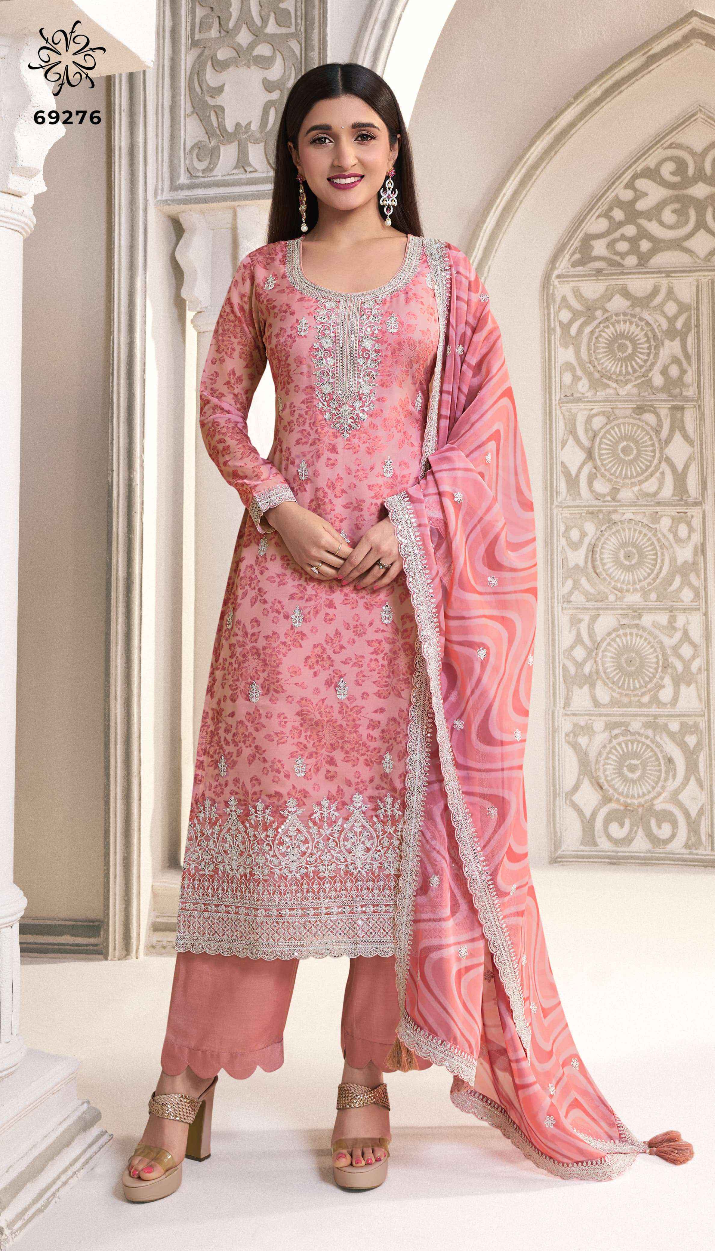 Vinay Fashion Kuleesh Sparsh Organza Dress Material Wholesale Price ( 6 Pcs Catalog )