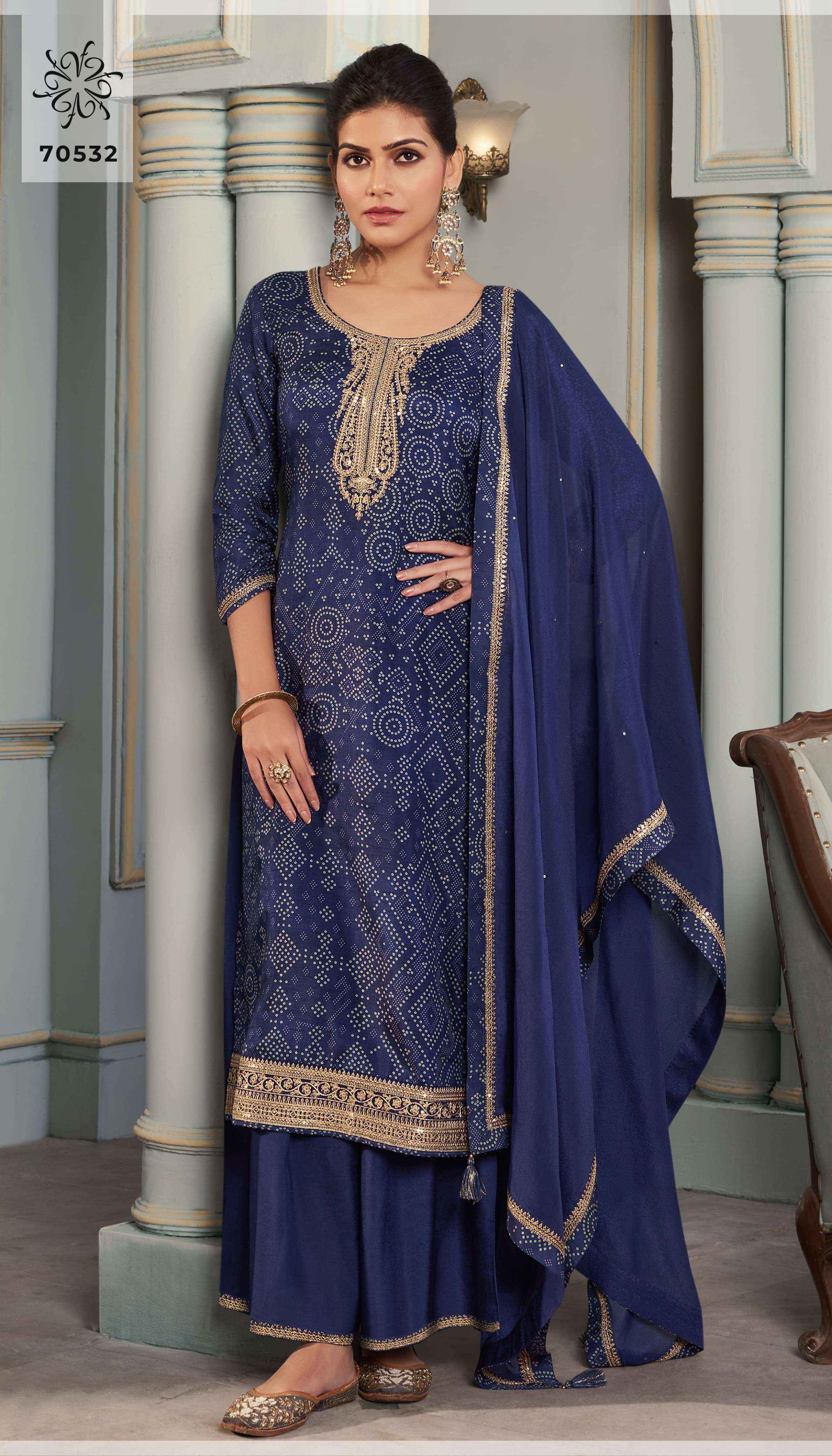 VINAY FASHION KULEESH STUTI SILK DIGITAL PRINT WITH DESIGNER SUIT WHOLESALE PRICE ( $ PCS CATALOG )