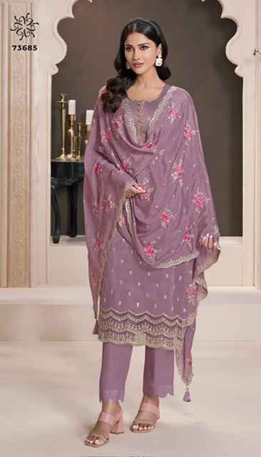 Vinay Kuleesh Zarkan Moonga Silk Dress Material Wholesale Price ( 6 Pcs Catalog )