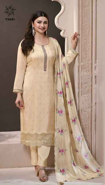 Vinay Kuleesh Zarkan Moonga Silk Dress Material Wholesale Price ( 6 Pcs Catalog )