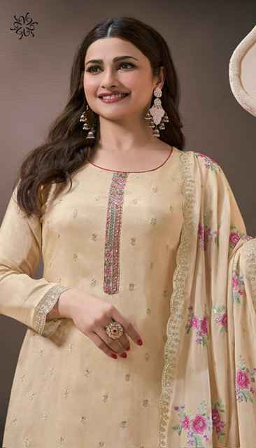 Vinay Kuleesh Zarkan Moonga Silk Dress Material Wholesale Price ( 6 Pcs Catalog )