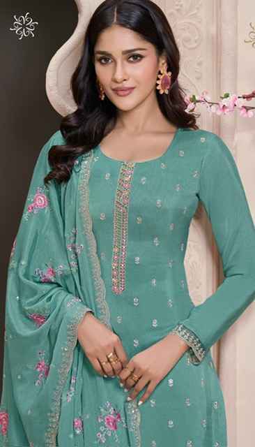 Vinay Kuleesh Zarkan Moonga Silk Dress Material Wholesale Price ( 6 Pcs Catalog )