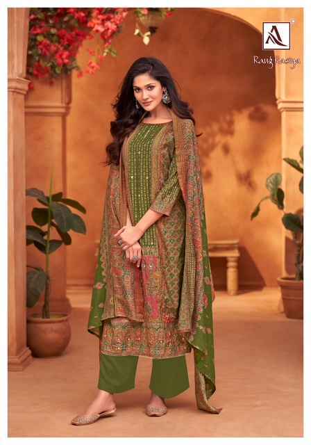 Alok Rang Rasiya Modal Dress Material Wholesale Market Surat ( 6 pcs Catalogue