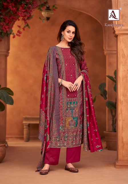 Alok Rang Rasiya Modal Dress Material Wholesale Market Surat ( 6 pcs Catalogue