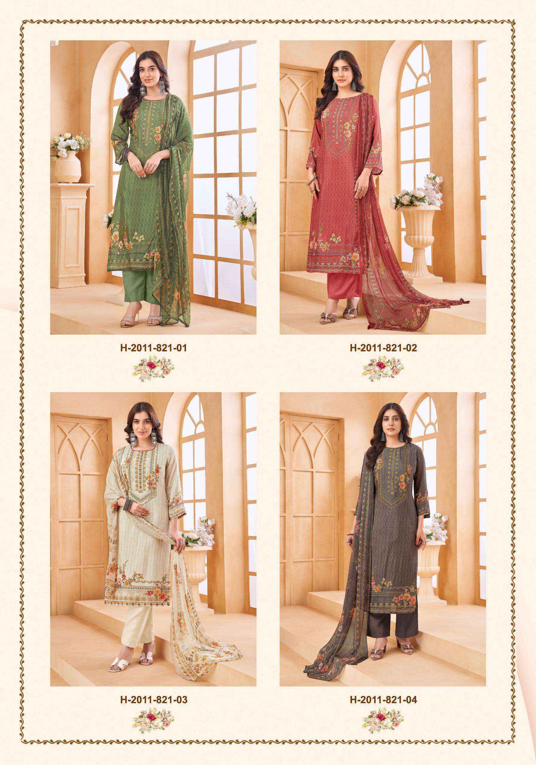 Alok Suits Sheesha Vol 4 Viscose Muslin Dress Material Wholesale Price  ( 4 pcs Catalogue )