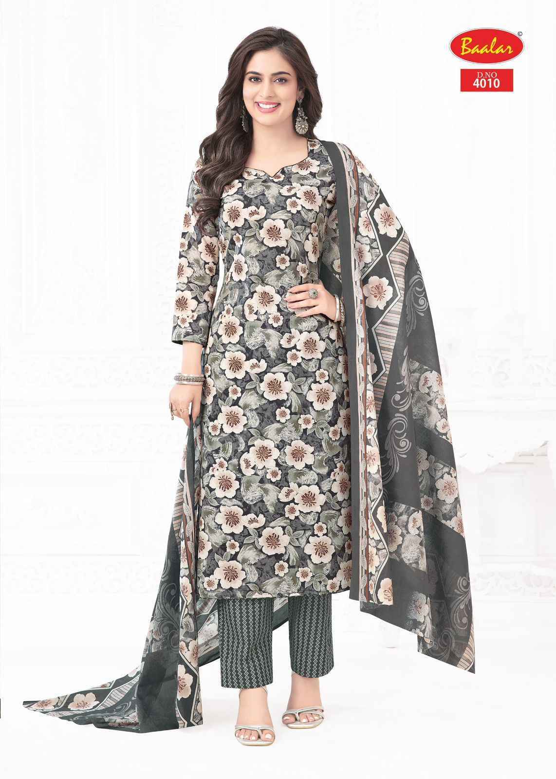Baalar Pashmina Vol 4 Lawn Cotton Dress Material Surat Wholesale (18 pcs Catalogue
