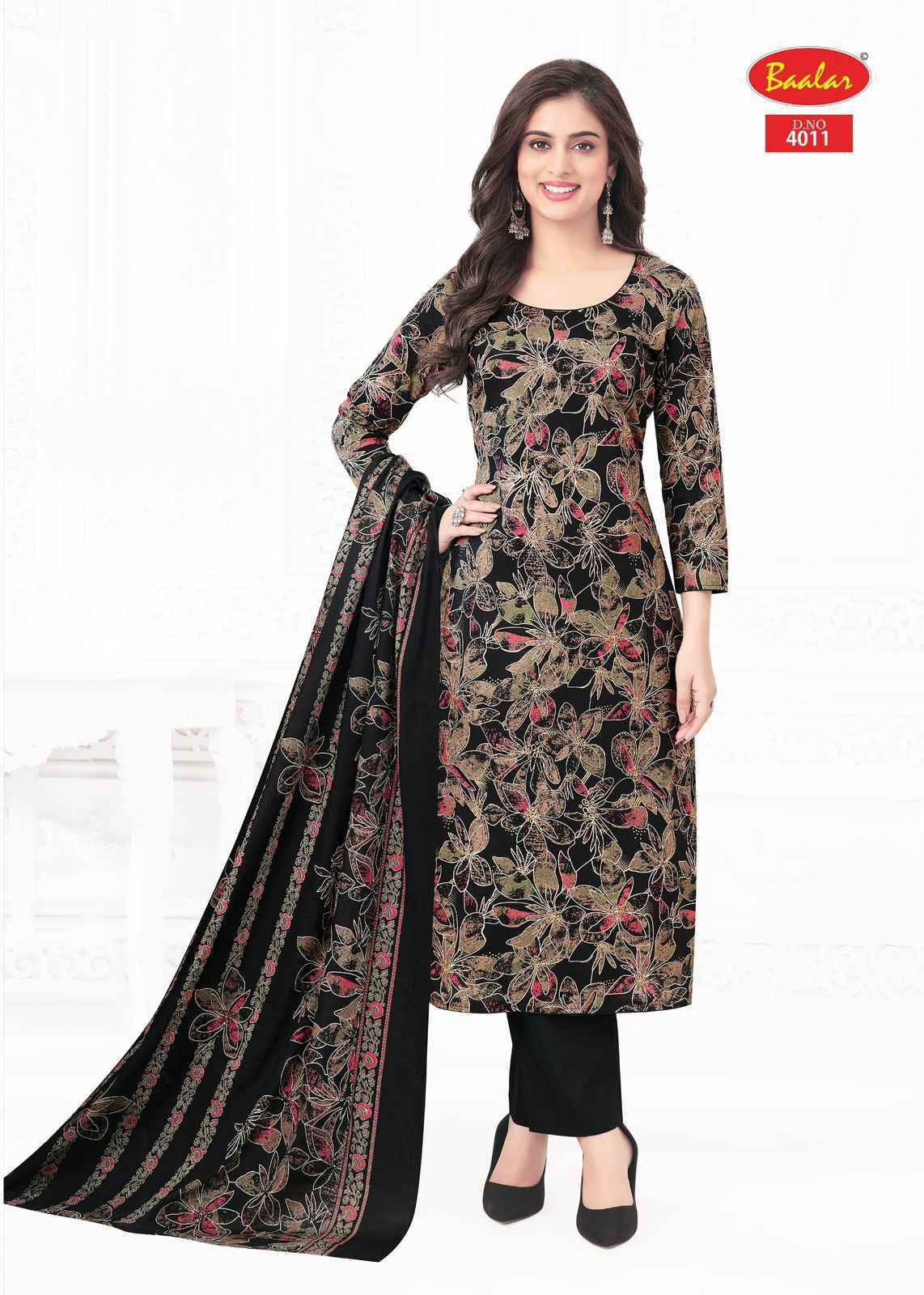 Baalar Pashmina Vol 4 Lawn Cotton Dress Material Surat Wholesale (18 pcs Catalogue