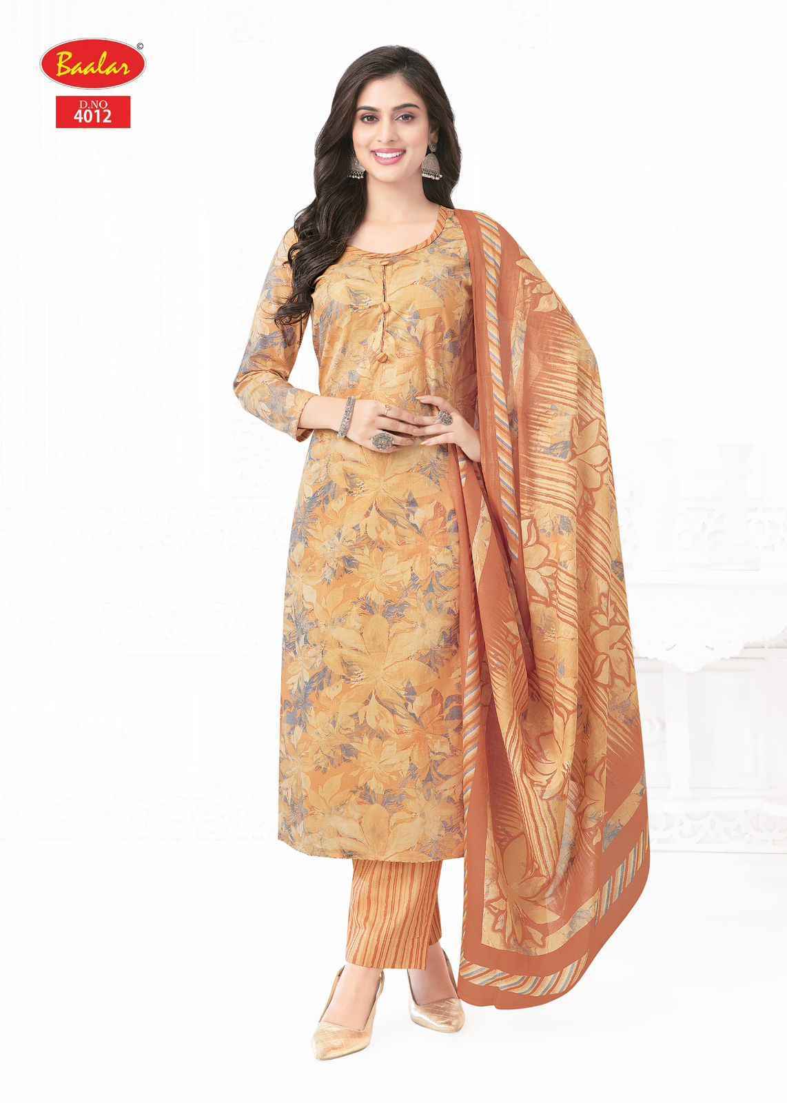 Baalar Pashmina Vol 4 Lawn Cotton Dress Material Surat Wholesale (18 pcs Catalogue
