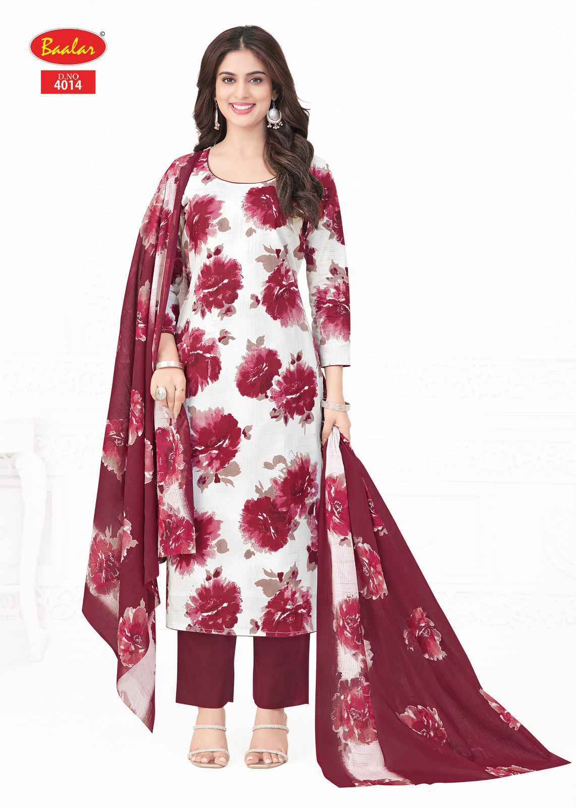 Baalar Pashmina Vol 4 Lawn Cotton Dress Material Surat Wholesale (18 pcs Catalogue