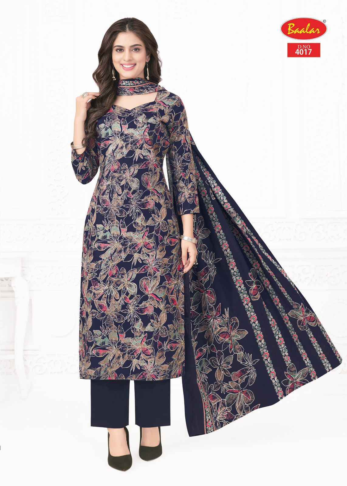 Baalar Pashmina Vol 4 Lawn Cotton Dress Material Surat Wholesale (18 pcs Catalogue