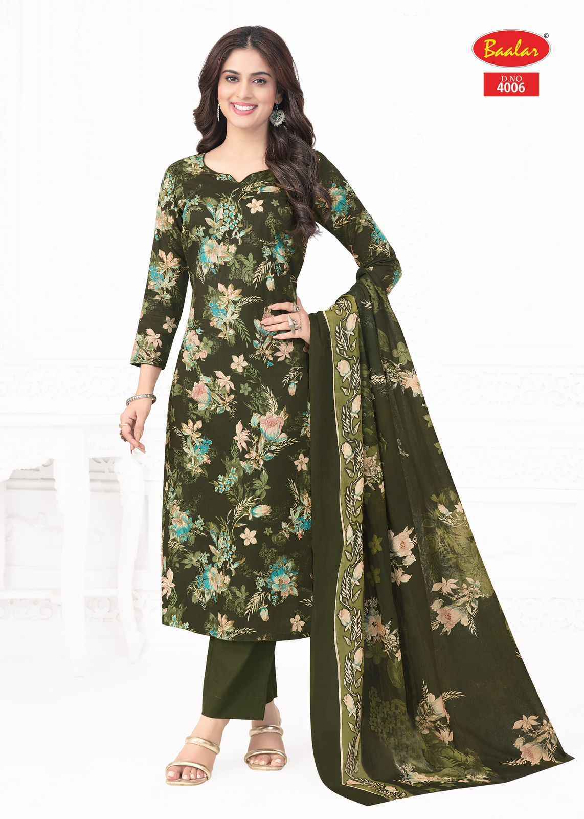 Baalar Pashmina Vol 4 Lawn Cotton Dress Material Surat Wholesale (18 pcs Catalogue
