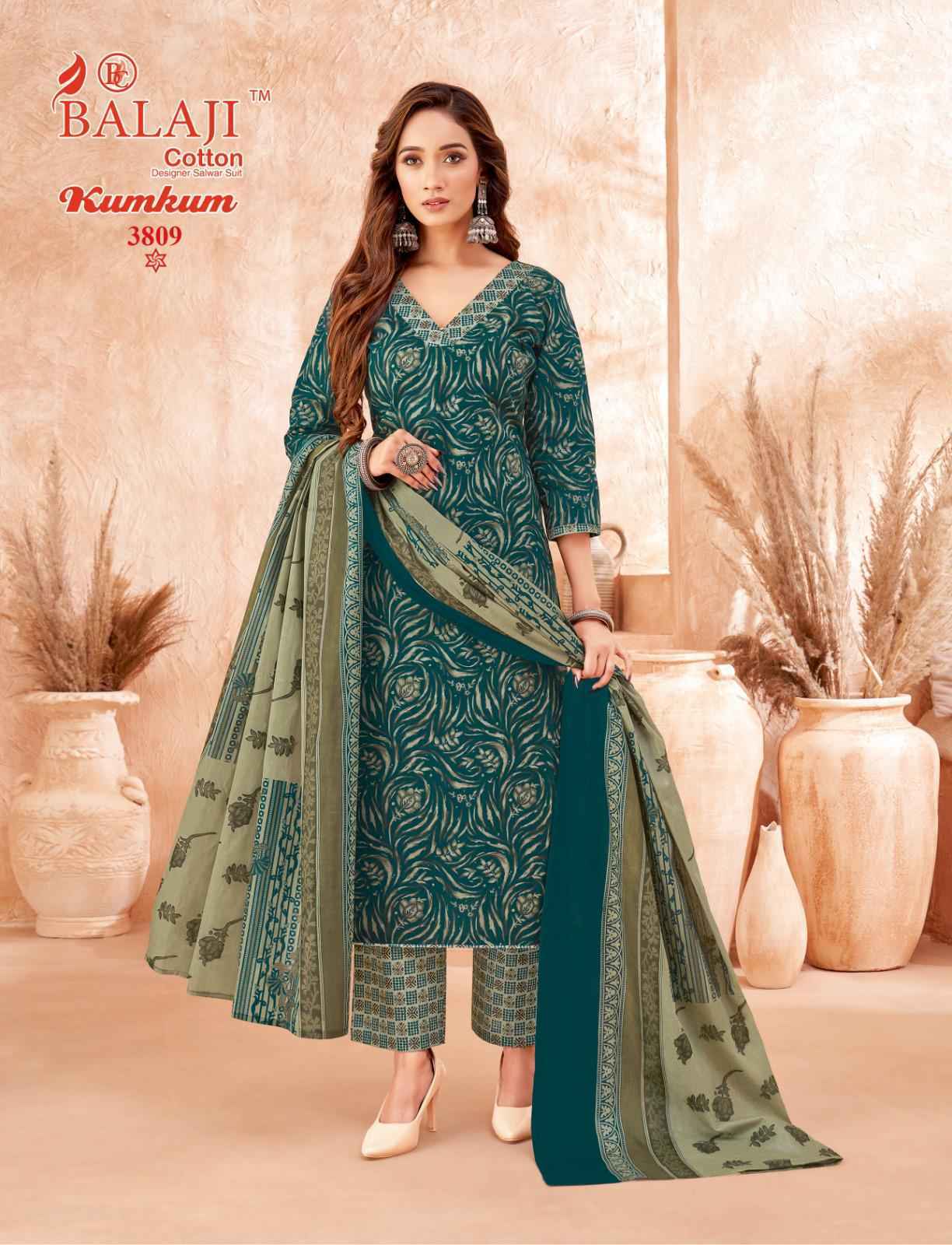 Balaji Kumkum Vol 38 Cotton Dress Material Wholesale price ( 12 Pcs Catalog )